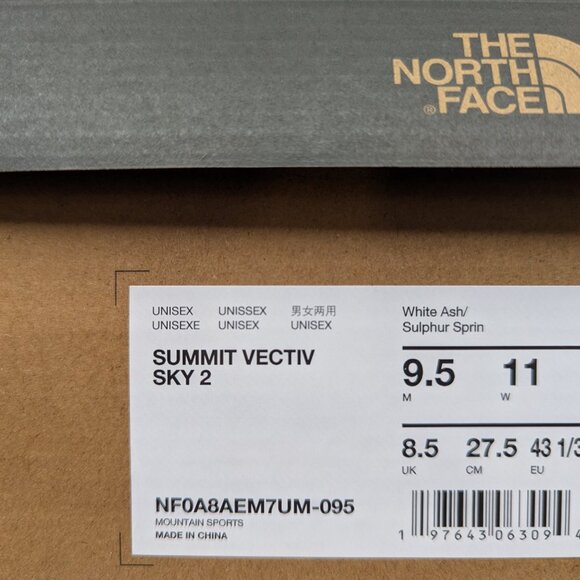 NWT North Face Summit Sky Vectiv 2, Size: M9.5/W11 - Picture 4 of 4